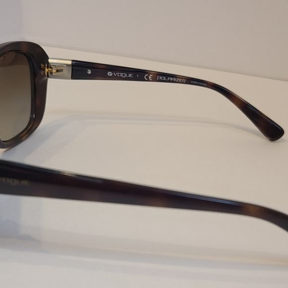 Vogue black frame with jewel accent sunglasses main image 4